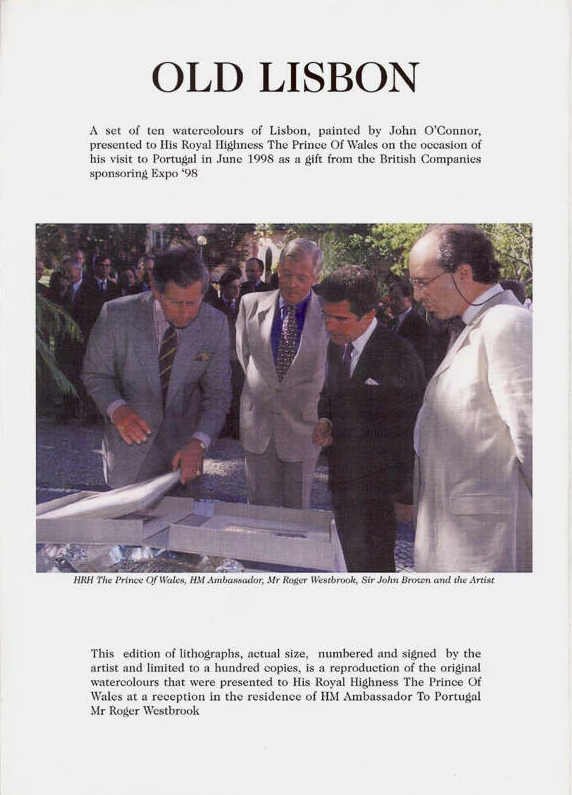 Apresentação das aguarelas originais a SAR o Príncipe de Gales na Residência Britânica em Lisboa