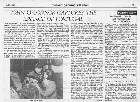 Anglo-Portuguese News – November 1986