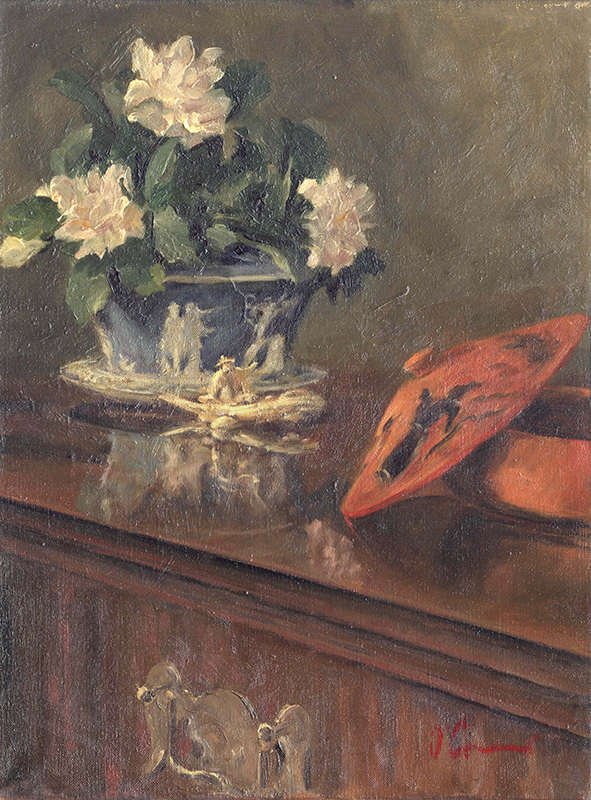 Oriental Still Life, Oil on canvas, 40 x 31 cm