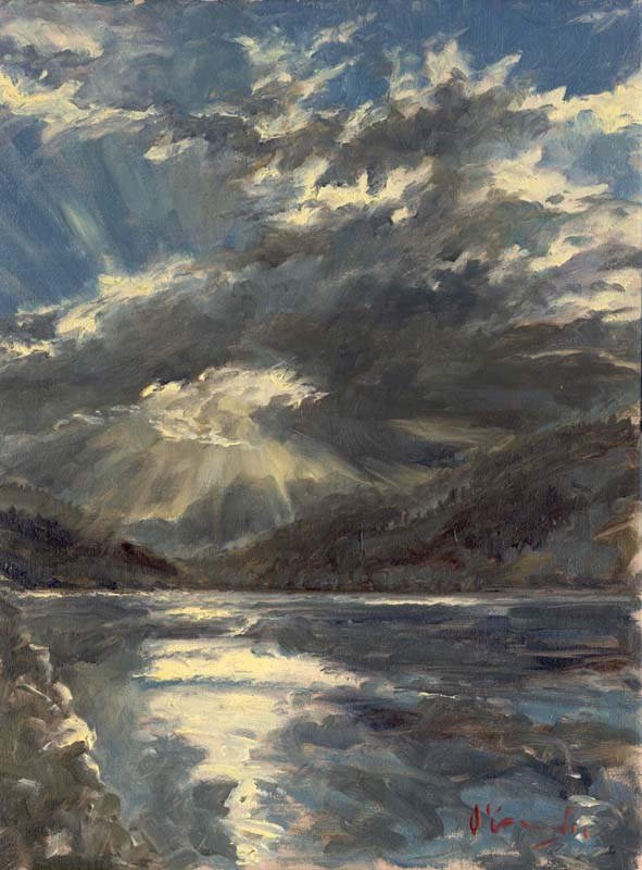 Nocturne, Douro, Oil on Canvas, 40 x 30 cm