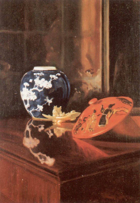Chinoiserie, Oil on Canvas, 50 x 30 cm
