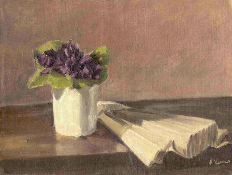 The Broken Fan, Oil on Canvas, 20 x 30 cm