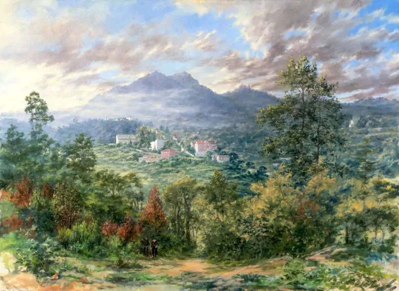 North View of Sintra, Oil on Canvas, 80 x 100 cm